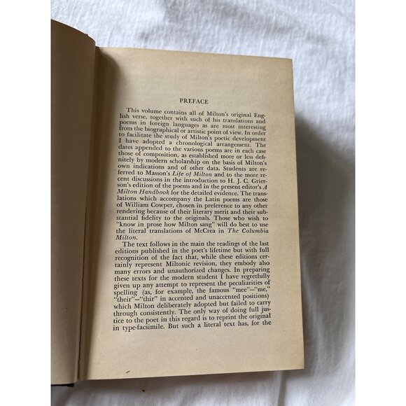 The Poems Of John Milton By James Holly Hanford 1936 Hardcover - Picture 10 of 16